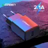 Зарядное устройство на 1xUSB, 2.1A/5V, 10.5W ED011 (50459) UGREEN