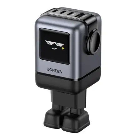 Зарядное устройство на 3xUSB-C+1 USB, 100W, QC4.0+, Nexode Robot GanN, X688 (45515B) UGREEN
