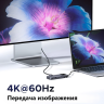 Док-станция USB-C 6-в-1 HDMI/2xUSB-C 3.2/2xUSB-A 3.2/PD 100W CM888 (35998) UGREEN