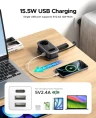 Удлинитель ORICO 2 розетки, 1.1м (ORICO-APP-2A3U-EU-BK-EP)