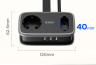 Удлинитель ORICO 2 розетки, 1.1м (ORICO-APP-2A3U-EU-BK-EP)