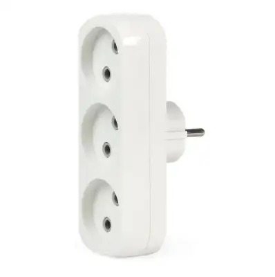 Тройник SmartBuy 3 розетки, 10А, без вкл., без заземления (SBE-10-A02-3)