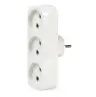 Тройник SmartBuy 3 розетки, 10А, без вкл., без заземления (SBE-10-A02-3)