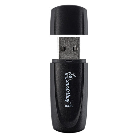 USB-накопитель, SmartBuy, Scout, SB16GB2SCK, 16GB, USB 2.0, Черный