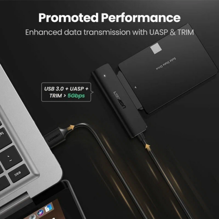 Конвертер/Адаптер с USB 3.0 на 2.5' SATA CM321 (70609) UGREEN