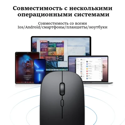 Мышь оптическая беcпроводная Bluetooth 5.1 iTopschy (M01)