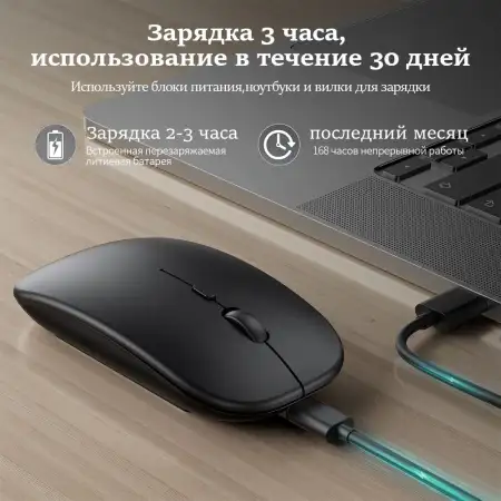 Мышь оптическая беcпроводная Bluetooth 5.1 iTopschy (M01)
