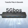 USB 3.0 4 port HUB, 1m CM219 (35574) UGREEN
