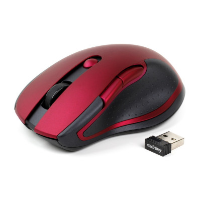 Мышь беспроводная SmartBuy ONE 508, 2.4GHz, 1600dpi, Красный (SBM-508AG-I) 1 х АА, в комплекте
