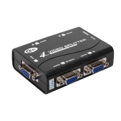 VGA 4 port Splitter (Устройство позволяет передавать VGA сигнал на 4 монитора)