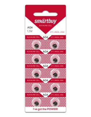 Батарейка Smartbuy SR626SWN-PB, 377, SR66