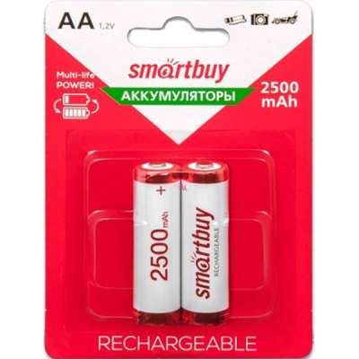 Батарейка Smartbuy AA, аккумуляторы 2500mAh