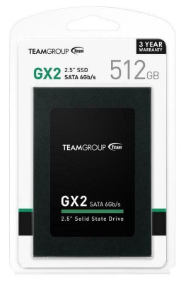 SSD-накопитель Team Group GX2 512Gb, 2.5", 7mm, SATA-III 6Gb/s, T253X2512G0C101