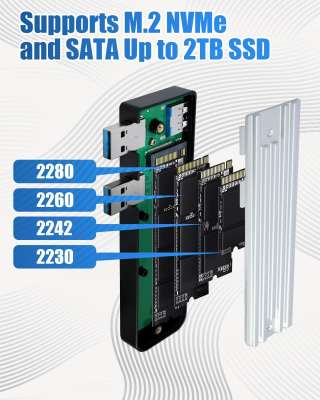Корпус для установки M.2 SSD накопителя NVME M-Key (USB 3.0) в PlayStation5
