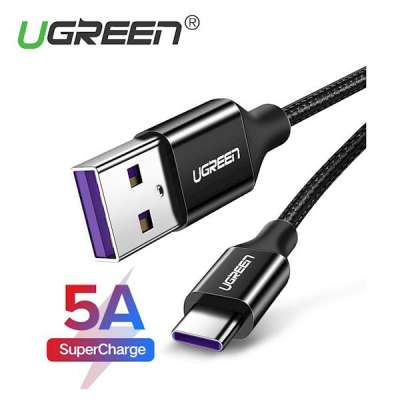 Кабель USB(m) - USB 2.0(m) Type C, 5A, 1m US253 (60727) UGREEN