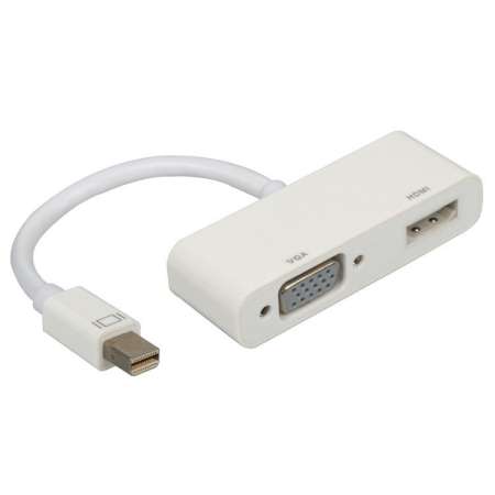 Кабель переходник с Mini DisplayPort (Thunderbolt) на HDMI + VGA (Connect+)
