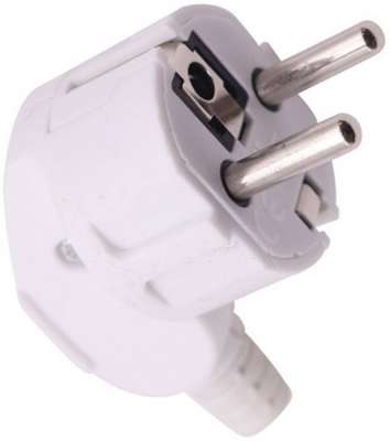 Вилка электрическая, разборная, угловая, 16 А, 250 В