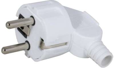 Вилка электрическая, разборная, угловая, 16 А, 250 В