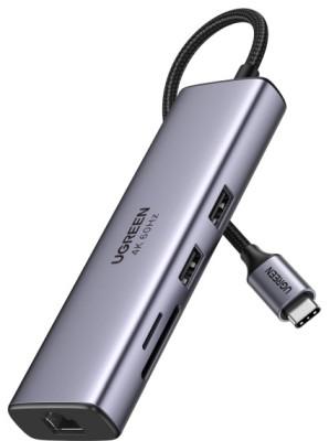 Док-станция USB-С 7-в-1, CM512 (60515) UGREEN