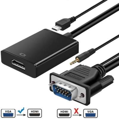 Конвертер с VGA + аудио на HDMI
