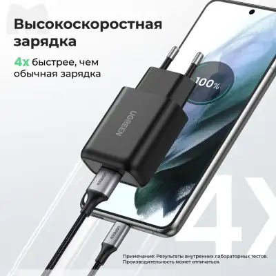 Зарядное устройство на 1xUSB, 18W, QC3.0 CD122 (70273) UGREEN