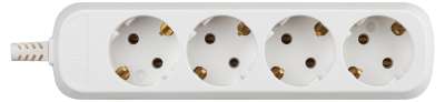 Колодка с заземлением на 4 розетки KX-4e ЭРА