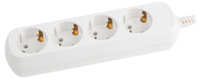 Колодка с заземлением на 4 розетки KX-4e ЭРА