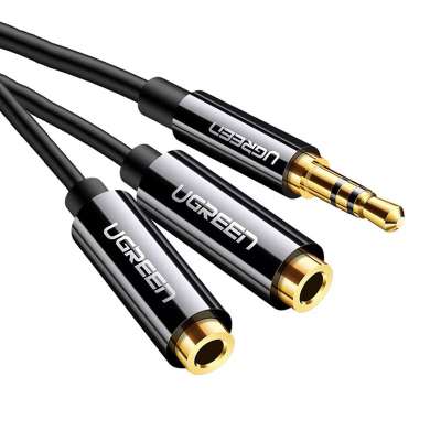 Кабель Audio(m) 3.5mm - 2*Audio(f) 3.5mm (сплиттер для наушников) AV134 (20816) UGREEN