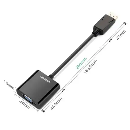 Конвертер DisplayPort на VGA adapter DP109 20415 UGREEN