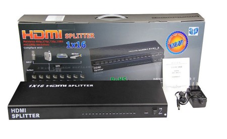 HDMI Splitter 16 port поддержка 3D