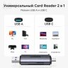 USB 3.0/USB-C CardReader CM185 (50706) UGREEN