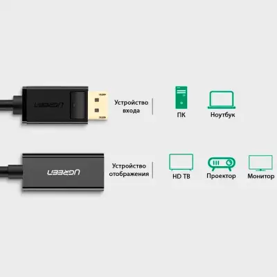 Конвертер DisplayPort на HDMI adapter MM137 40362 UGREEN
