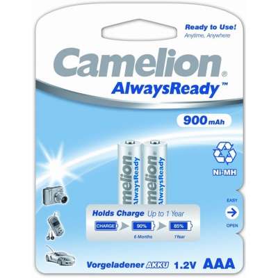Аккумулятор Camelion, NH-AAA900ARBP2, AAA, 1.2V, 900 mAh, 2 шт.