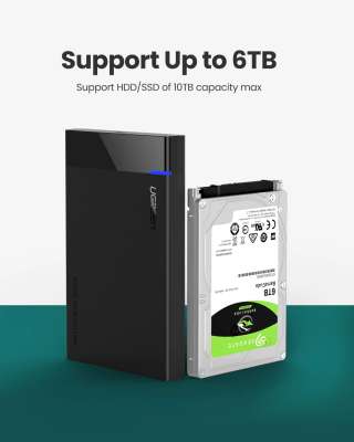 Корпус внешнего жесткого диска USB-С 3.1 Gen 2 SATA 2.5" US221 (60735) UGREEN