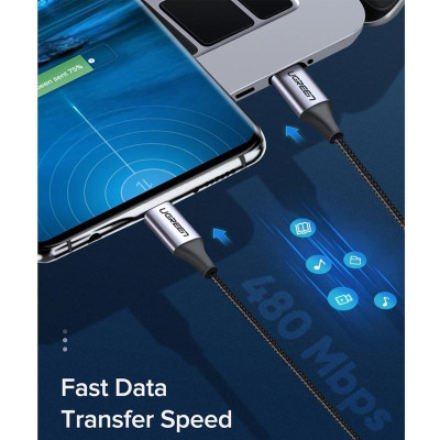 Кабель USB 3.1(m) Type C- USB 3.1(m) Type C, 1m, US261 (50152) UGREEN