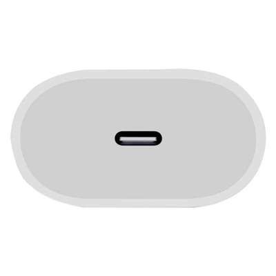 Адаптер Евровилка 220V на 1xUSB C, 3A/5V, 20W, QC 3.0 Apple