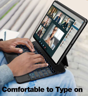 Чехол с магнитной клавиатурой Dracool для iPad Pro 12,9 дюйма Bluetooth, с сенсорной панелью