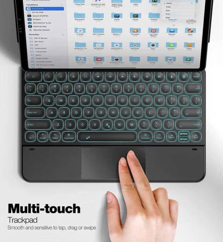 Чехол с магнитной клавиатурой Dracool для iPad Pro 12,9 дюйма Bluetooth, с сенсорной панелью