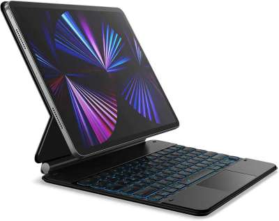 Чехол с магнитной клавиатурой Dracool для iPad Pro 12,9 дюйма Bluetooth, с сенсорной панелью