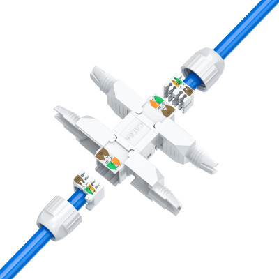 Проходной соединитель для витой пары категории Cat 6A