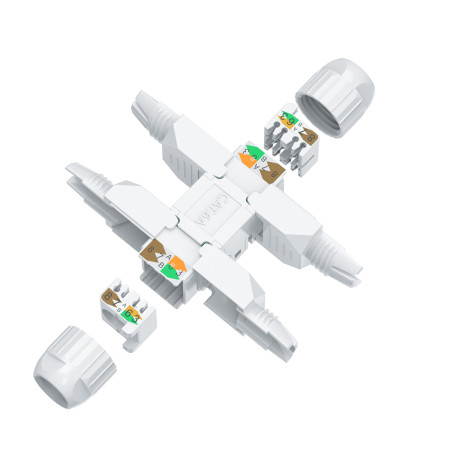 Проходной соединитель для витой пары категории Cat 6A
