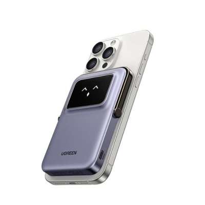 Мобильный аккумулятор Power Bank Mag-Safe, 5000mAh, Robot, 20W, серый, PB571 (35605B) UGREEN