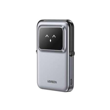 Мобильный аккумулятор Power Bank Mag-Safe, 5000mAh, Robot, 20W, серый, PB571 (35605B) UGREEN