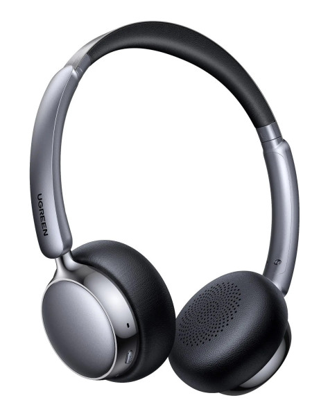 Гарнитура UGREEN Studio Plus HP207 (75630) Bluetooth, Серебристо-Черный