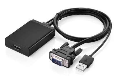 Конвертер с VGA + аудио на HDMI UGREEN