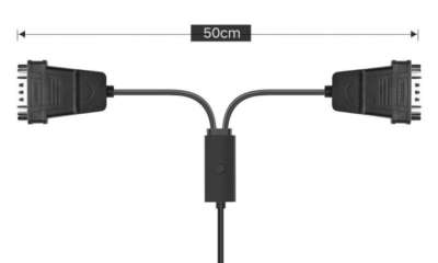 Конвертер USBm на 2xCOMm RS232, 1.5m UGREEN