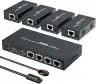 Удлинитель HDMI Extender, Splitter 1x4, 4K@60Hz, 60m, EDID, UTP (PW-HT247P4) PWAY