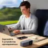 Мобильный аккумулятор Power Bank, 25000mAh, DigitalDisplay, 200W, серый, PB722 (35525B) UGREEN