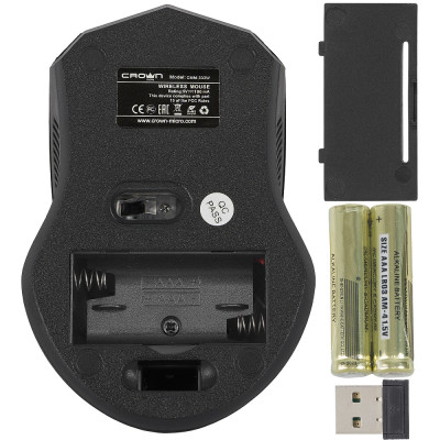 Мышь оптическая беспроводная Crown CMM-333W, USB