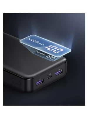 Мобильный аккумулятор Power Bank, 20000mAh, 20W, черный, PB312 (25683) UGREEN